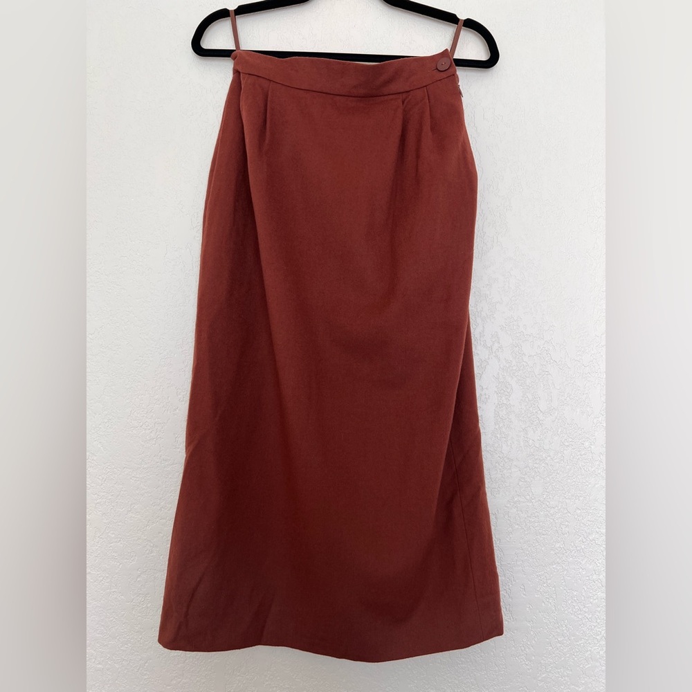 Vintage‎ Balmain Ivoire Wool Skirt w/ Sample Tag